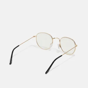 Pier One Unisex – Lunettes Anti-Lumière Bleue – Gold- Coloured Retour Gratuit 8