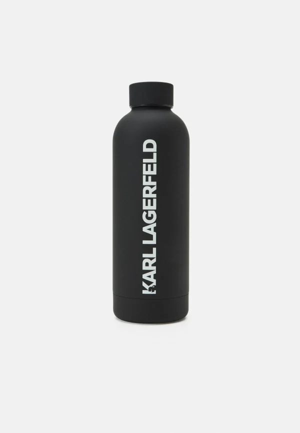 bas prix KARL LAGERFELD Essential Water Bottle Unisex – Gourde – Black/White 1