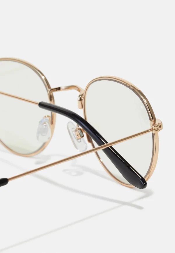 Pier One Unisex – Lunettes Anti-Lumière Bleue – Gold- Coloured Retour Gratuit 4