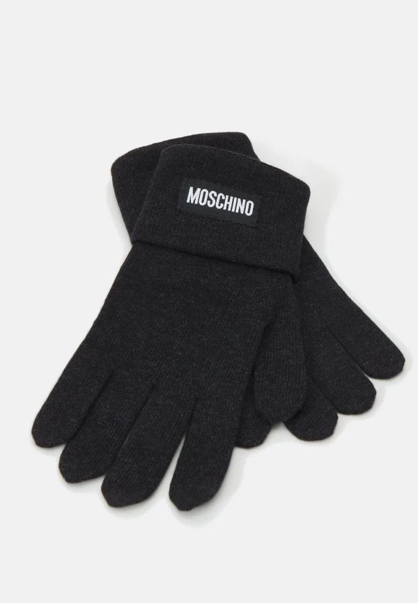 vente en ligne pas cher MOSCHINO Glove Unisex – Gants – Black 4