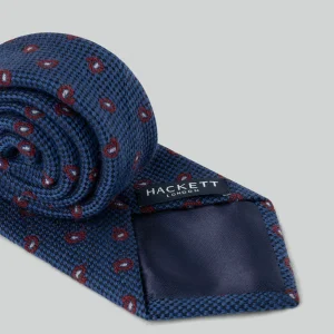 Hackett London Pine – Cravate – Blue luxe soldes 6