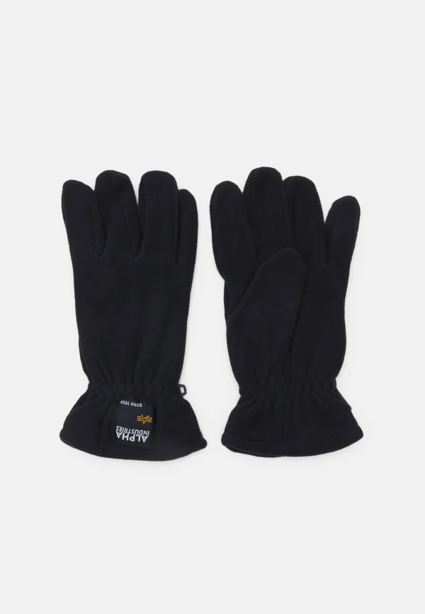 achat Alpha Industries Label Gloves – Gants – Black 1