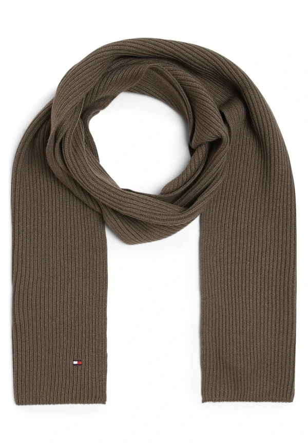 en ligne Tommy Hilfiger Essential Flag – Écharpe – Khaki 1