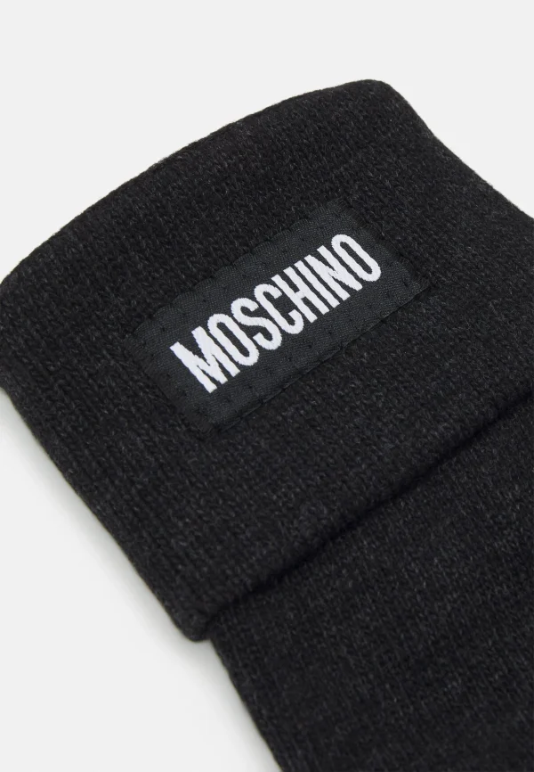 vente en ligne pas cher MOSCHINO Glove Unisex – Gants – Black 5