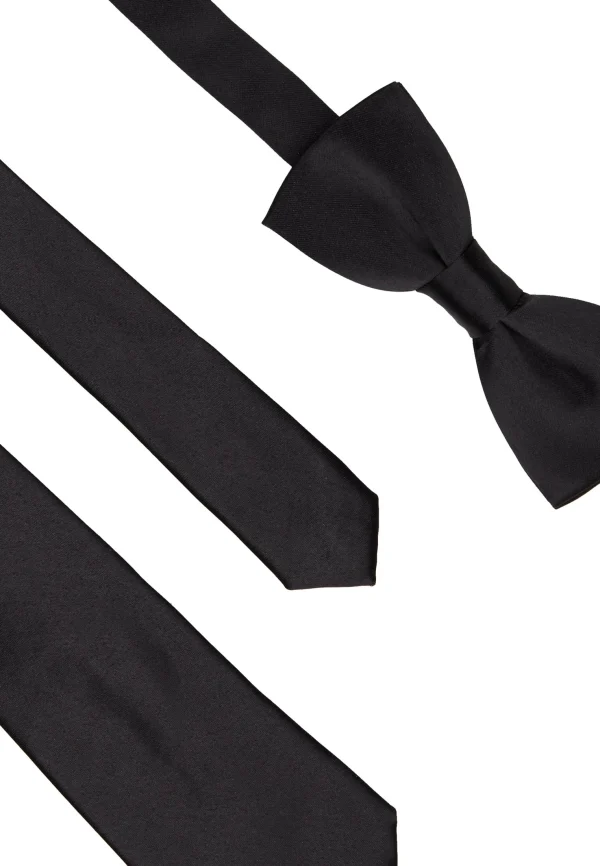 Only & Sons Onstheo Bow Tie Set – Noeud Papillon – Black remise en ligne 5