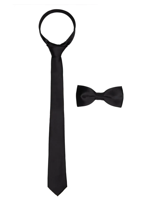 Only & Sons Onstheo Bow Tie Set – Noeud Papillon – Black remise en ligne 1