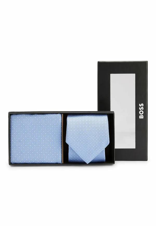 vente pas cher Boss Set Pkt Sq – Mouchoir De Poche – Mittelblau Zweiunddreißig 6