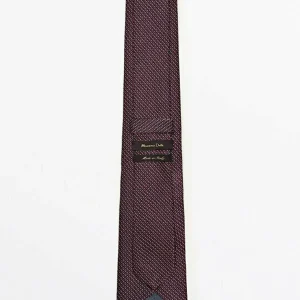 Massimo Dutti Zigzag – Cravate – Bordeaux marque pas cher 10