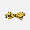 magasin solde Versace Bowtie Soldato Reciclato Barocco All Over Unisex – Cravate – Nero/Oro 16