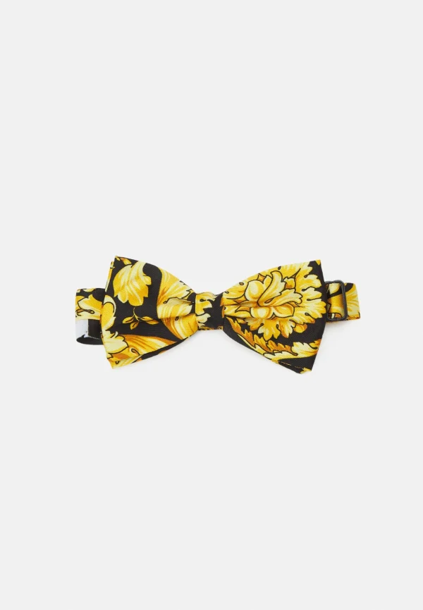 magasin solde Versace Bowtie Soldato Reciclato Barocco All Over Unisex – Cravate – Nero/Oro 1