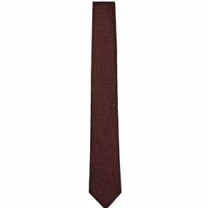 remise en ligne Massimo Dutti Blend Polka Dot – Cravate – Bordeaux 19