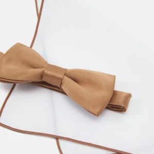 Only & Sons Onsted Bow Tie Set – Mouchoir De Poche – Brown Sugar des prix incroyables 18