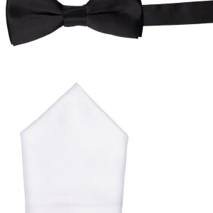 Only & Sons Onsted Bow Tie Set – Mouchoir De Poche – Black prix de gros 8