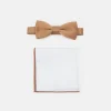 Only & Sons Onsted Bow Tie Set – Mouchoir De Poche – Brown Sugar des prix incroyables 8