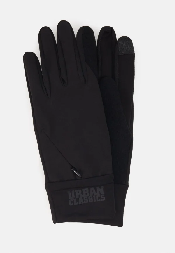 URBAN CLASSICS Performance Gloves Logo Cuff – Gants – Black magasin 1