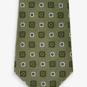 Next Signature Regular – Cravate – Sage Green Geometric soldes officiel 10