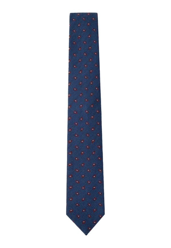 Hackett London Pine – Cravate – Blue luxe soldes 1