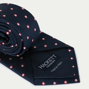 france en ligne Hackett London Egg Dot – Cravate – Navy 6