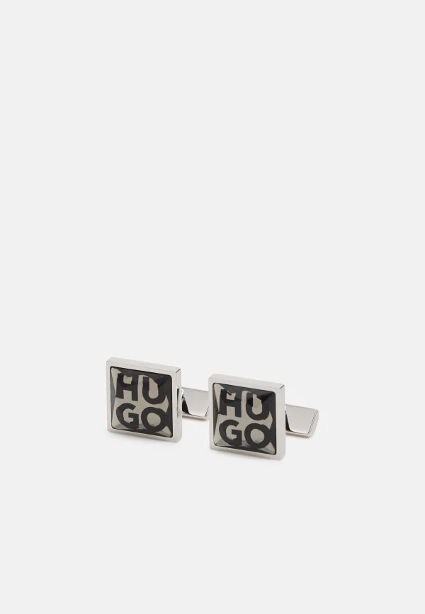 Hugo Sparkling – Boutons De Manchette – Silver-Coloured De Qualité 1